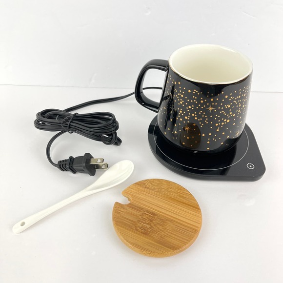 Coffee Tea Cup Warmer with Mug Set 15 oz - Picture 2 of 4